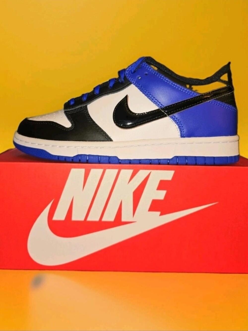 NIKE DUNK LOW SE (GS) (Dance Party) White/Black-Racer Blue HF0970100